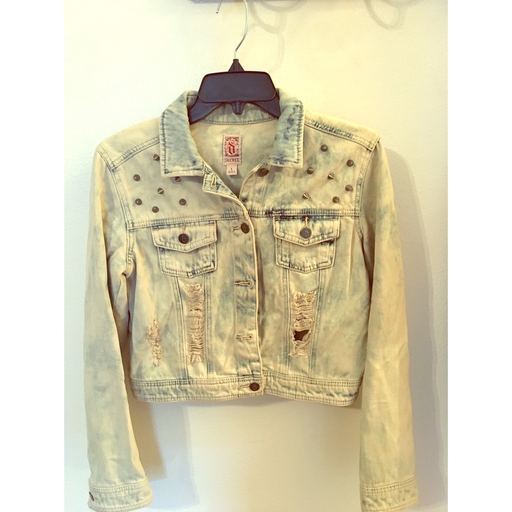 Studded jean jacket